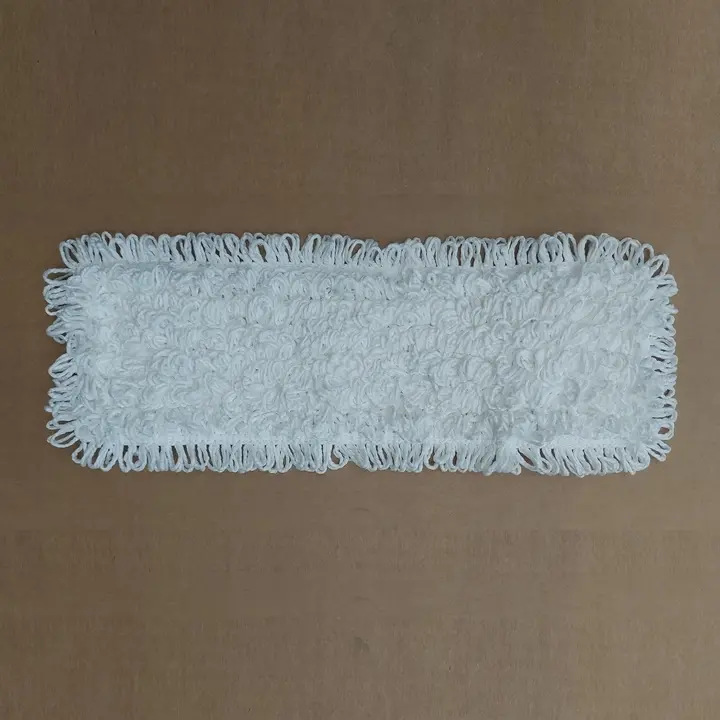 Klaro KLARO MOP SYSTÉM (liežuvėlis + kišenės) – 40 ir 50 cm plokščioji grindų šluostė iš mikroverpalų – CM, vien kilpinio pluošto, atspari cheminėms medžiagoms, valymui neliečiant šluostės, pakuotėje 10 vienetų