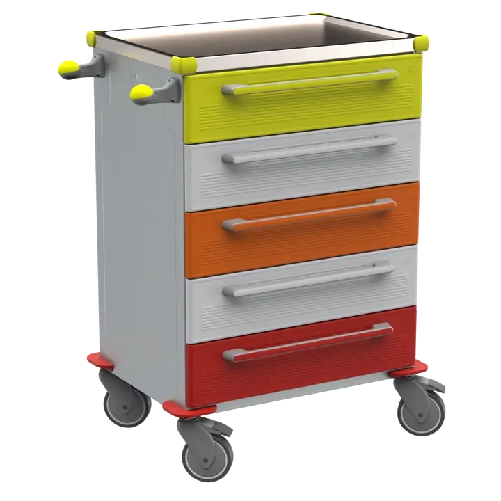 Klaro Medicininis vežimėlis METAL LINE BASIC ZV1253N/PZ – aukšta versija