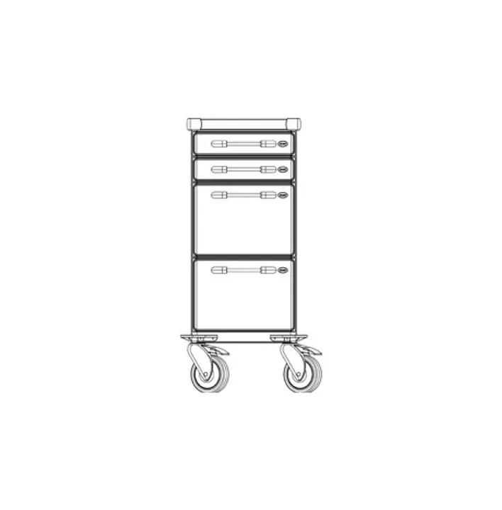 Klaro Daugiafunkcis medicininis vežimėlis METAL LINE PROFI PICCOLO ZV5306N