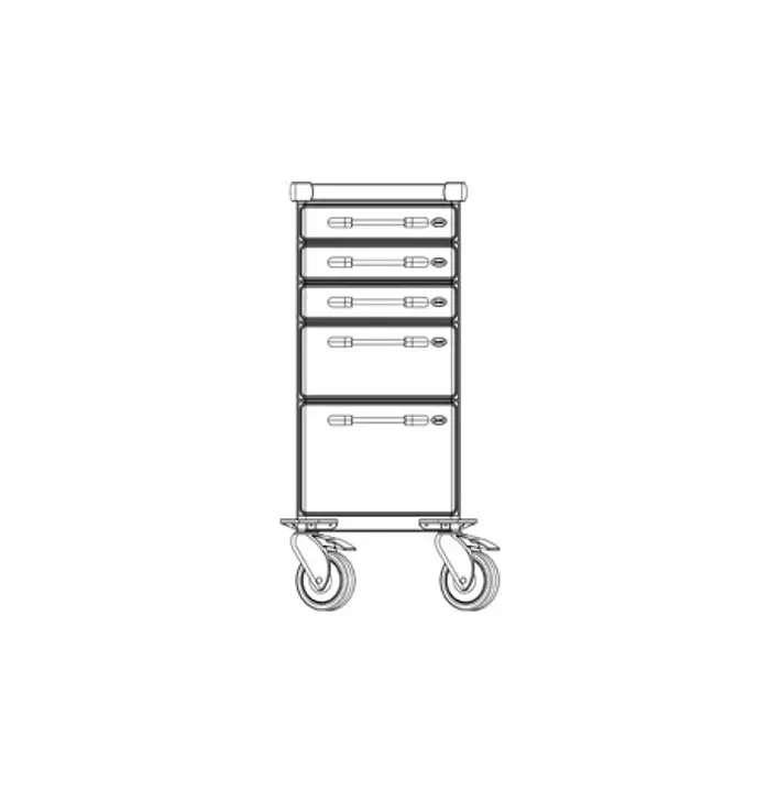 Klaro Daugiafunkcis medicininis vežimėlis METAL LINE PROFI PICCOLO ZV5302N