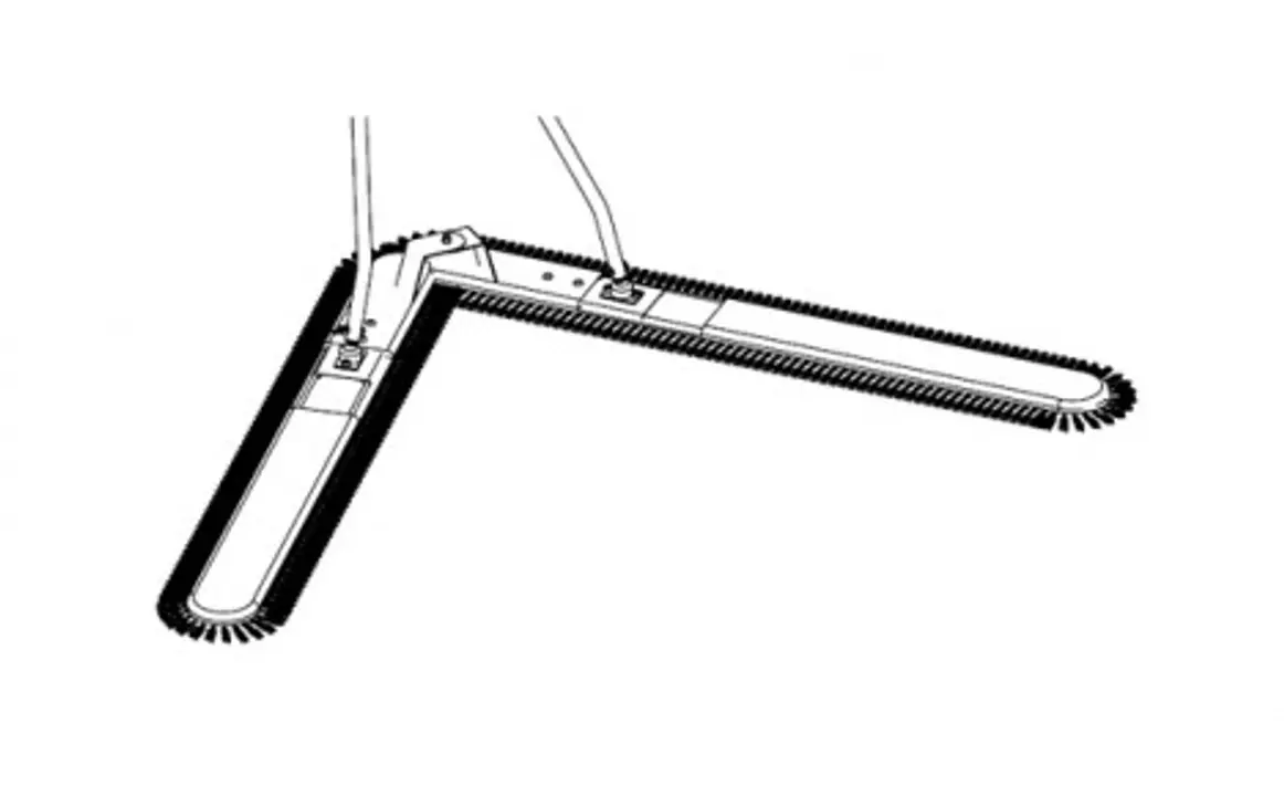 Klaro Atsarginis 106 cm grindų šluostės užvalkalas su kilpiniais ir kirptais siūlais žirkliniam šluostės laikikliui XMP300BRK, 1 vnt.