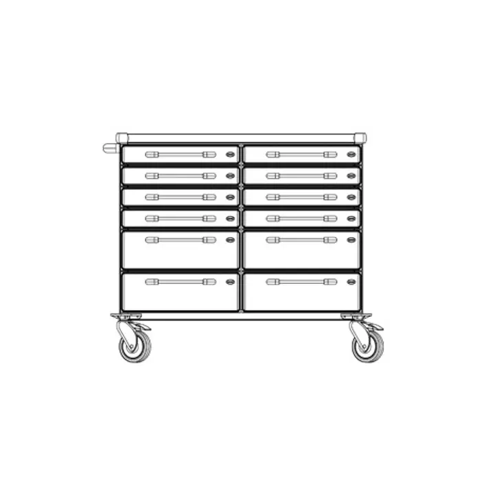 Klaro Daugiafunkcis medicininis vežimėlis METAL LINE PROFI MAXI ZV4301N – žema versija